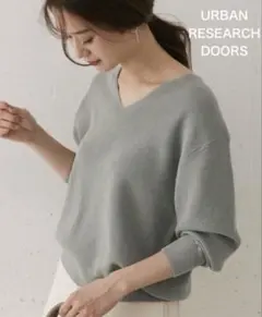 URBAN RESEARCH DOORS Vネックニット ミント