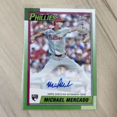 TOPPS UPDATE MICHAEL MERCADO RC AUTO サイン