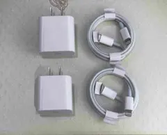 @2個 充電器 1m2本 タイプC iPhone 純正品質 アイフォン(2rH)