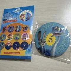 ズートピア2 レザー風缶バッジ ジュディ&ゲイリー