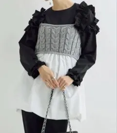 未使用級✨ Chika Kisada チカキサダ クリアビーズベスト - メルカリ