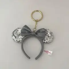 東京ディズニーリゾート ミニーマウス キーホルダー　スパンコール