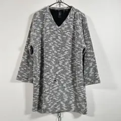 00s Y2K Karl Kani カールカナイ Vネック 七分袖カットソーのサムネイル