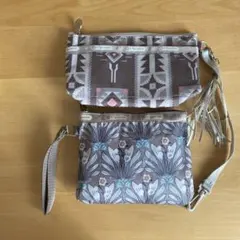 LeSportsac ２点セット　フリンジつきマルチケース　バッグ