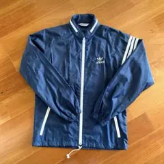 adidas ☺︎ 80s ナイロンジャケット DESCENTE製 ラグラン 刺繍