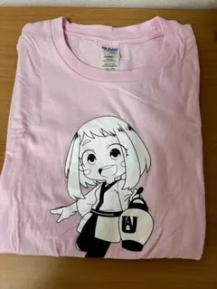 ヒロアカ 麗日お茶子 コラボTシャツ ピンク