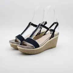 37■セブントゥエルブサーティー ウエッジサンダル(L)超美品のサムネイル