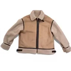 グレイル ボアジャケット ムートン風 フリース ブルゾン ベージュ アウター