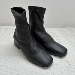 ショートブーツ 本革 23.5