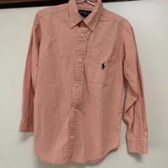 Ralph Lauren 長袖シャツ オレンジ チェック