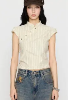 lagua gem LILI×LAGUA BACK LACE UP トップスのサムネイル
