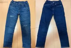 キッズデニムパンツ　２枚セット１３０cm