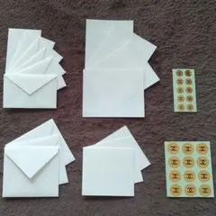 【未使用】CHANEL/シャネル メッセージカード＆シールセット