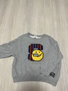 L.O.KIDS グレー トレーナー S刺繍　110