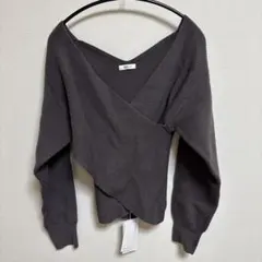 mona様用 ＜6(ROKU)＞パターンメッシュ カシュクール カーディガン