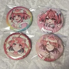 カラフルピーチ 缶バッジ のあ 4種セット からぴち ぷぴぱ