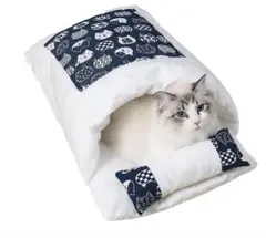 FUPUONE 猫 布団 筒 寝袋 猫用布団 筒型 ふわふわ快適ペット寝具 Mのサムネイル