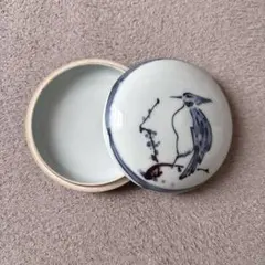 小野祥瓷（祥銘）蓋物 菓子器 小鉢 蓋付鉢 アンティーク 小野祥瓷（祥銘）蓋物 菓子器 小鉢 蓋付鉢 鳥 梅 アンティーク - メルカリ