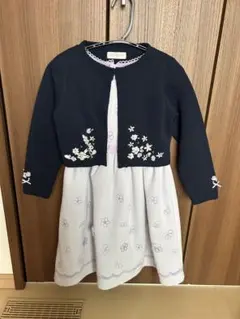 最終お値下げ！メゾピアノフォーマルワンピース、カーディガン