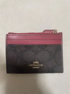 COACH レザー カードケース IDウィンドウ付き