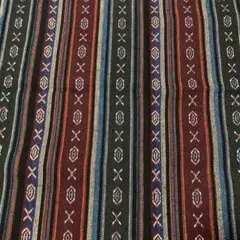 メキシカンドビー 多色ストライプ模様生地