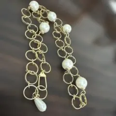 ゴールドチェーンネックレス 。昭和レトロ。