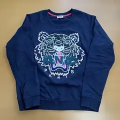 KENZO タイガー刺繍 スウェット XL ブラック ポルトガル製 トレーナー 
