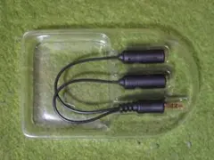 ELECOM IPC-AS オーディオ分配ケーブル 0.1m　４組セット