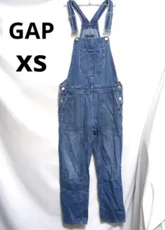 GAP★ギャップ デニムサロペット 大きめ XS　オールインワン ブルー 青