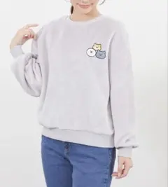 ハニーズ　Honeys ハッピーバッグ　お文具といっしょ　ボア　トレーナー　新品のサムネイル