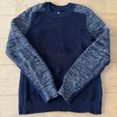 【値下げ‼️】　G-STAR RAW ニット　セーター　ネイビー　メンズ　トップス