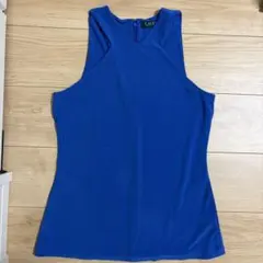 着用回数1回✨LAUREN RALPH LAUREN ノースリーブ ブルー 青Mのサムネイル