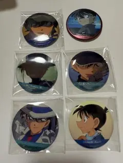 集められた名探偵！工藤新一VS怪盗キッド 缶バッジセット コナン