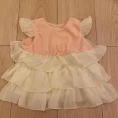 ベビー ワンピース ピンク ホワイト 80