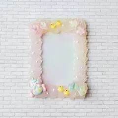 ホイップデコトレカケース　ピンク　イエロー