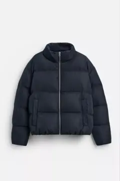 ZARA フェザー100% ダウン パフジャケット