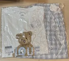 ジェラートピケ ベア柄ワンポイントＴシャツ　ギンガムチェック柄ショートパンツのサムネイル