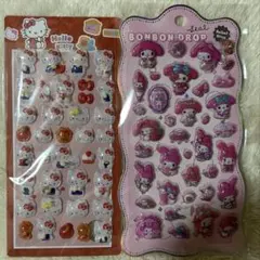 即購入OK サンリオ3Dぷくぷくシール2枚セット