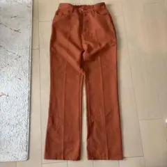 オレンジ ストレートスラックス　Kastane