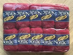 ニッケ毛糸Victor Nordic 赤10玉