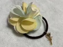 【ディズニー】ヘアゴム ティンカーベルフラワーデザイン
