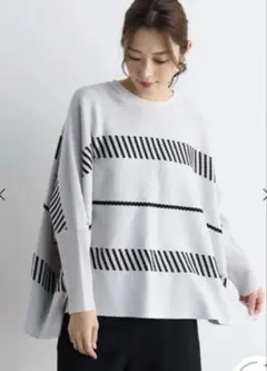 ヤマダヤ　MEDOC 　ジャガードドルマンニット