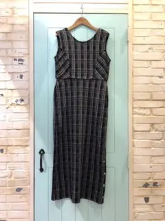 【美品】Kastane タータンチェックカットワンピース 2way