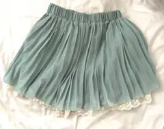 ジャイロ　プリーツシフォンミニスカート　キュロットスカート