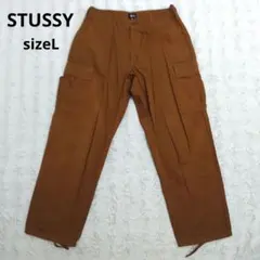 Stussy ステューシー　ダークイエロー　カーゴパンツ　綿100%　Lサイズのサムネイル
