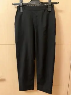 COMME CA ISM 130 ブラック 長ズボン ゴムウエスト