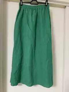 ユナイテッドアローズ緑色フレアスカート　フリーサイズ