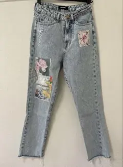 y2k archive デシグアル パッチワーク 刺繍 デザインデニム