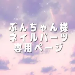 ぶんちゃん様 専用ページ