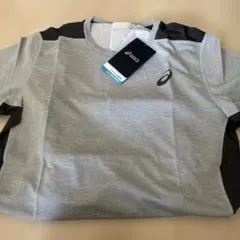 アシックスTシャツ　HEATHER T-SHIRTS Mサイズ シルバーグレー